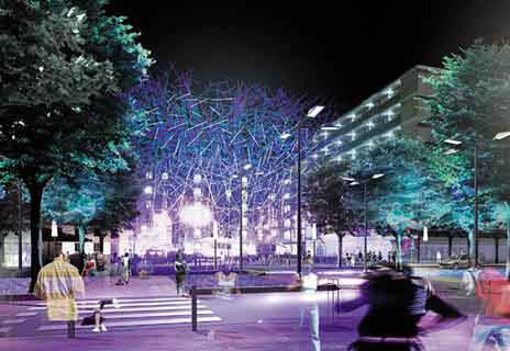 Miguel Chevalier, Fractal Cloud 2, work-in-progress