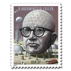 Buckminster Fuller, stamp, 1937